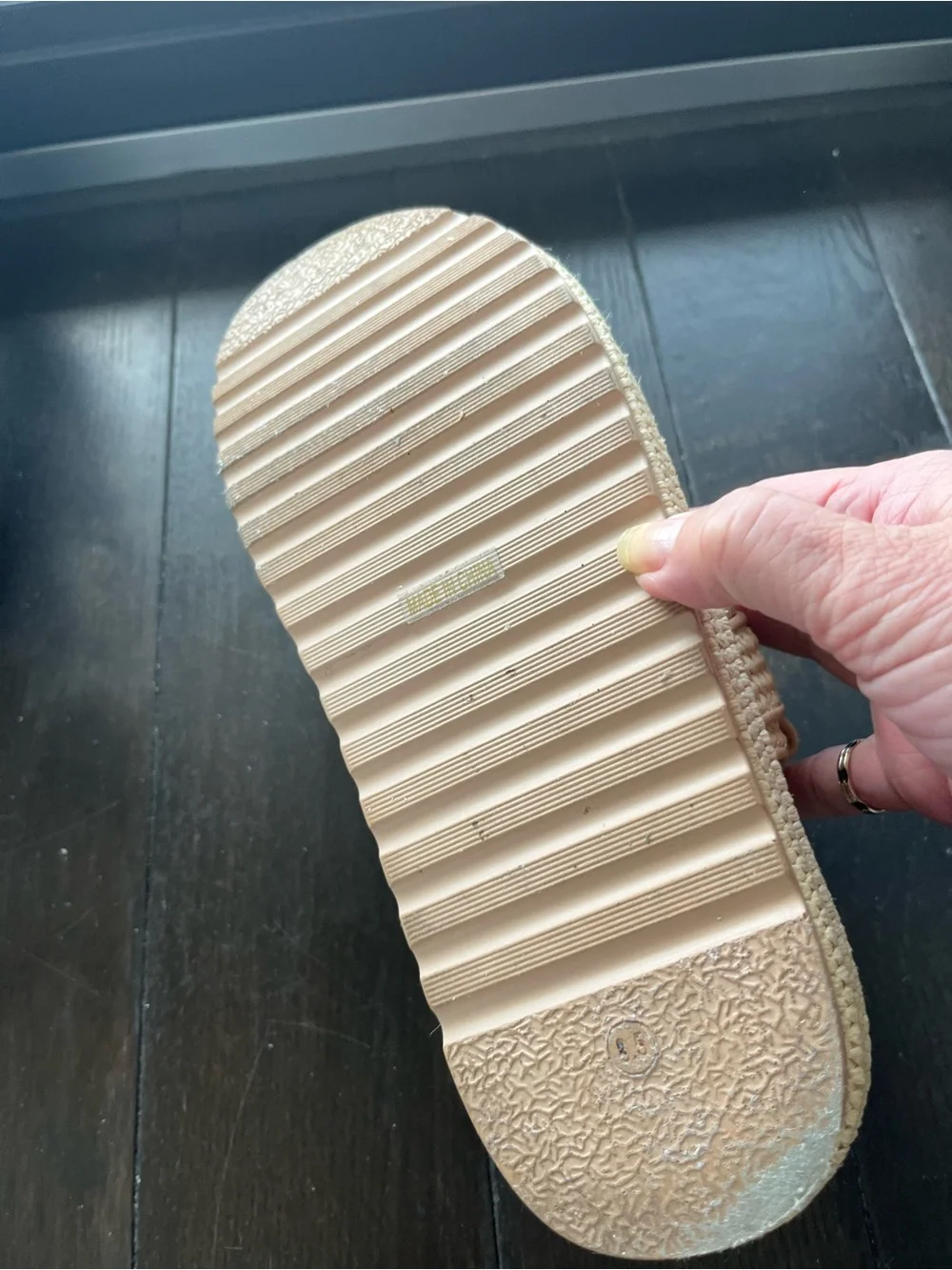 Woven Strap Neutral Platform Sandals - Women